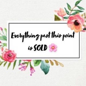 Below this everything is sold 🤗